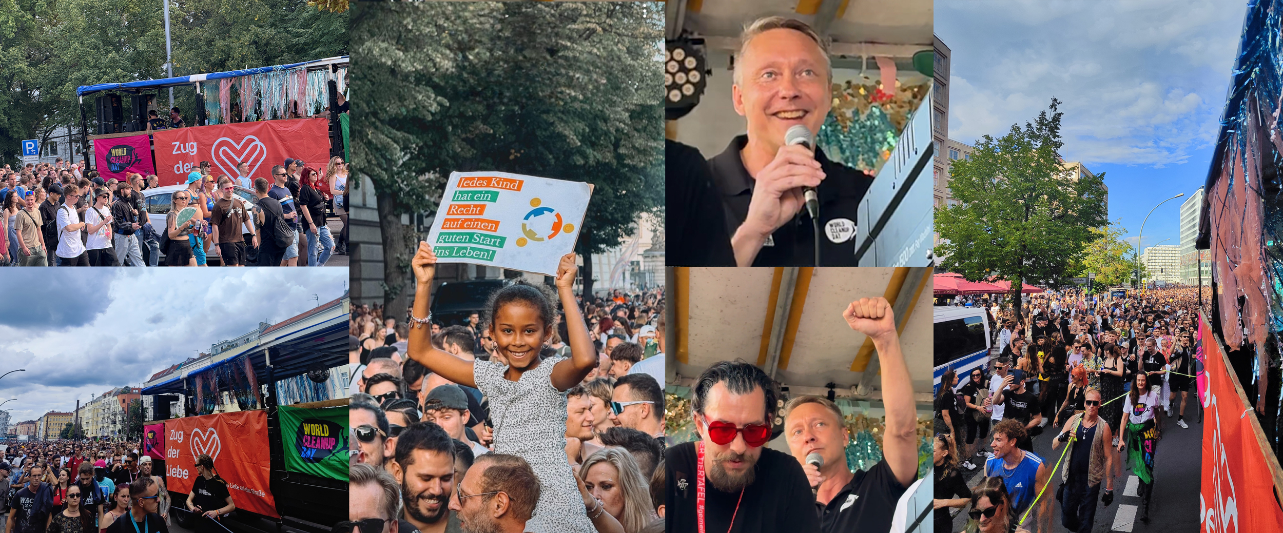 World Cleanup Day beim Zug der Liebe in Berlin: Musik verbindet – auch für eine saubere Zukunft